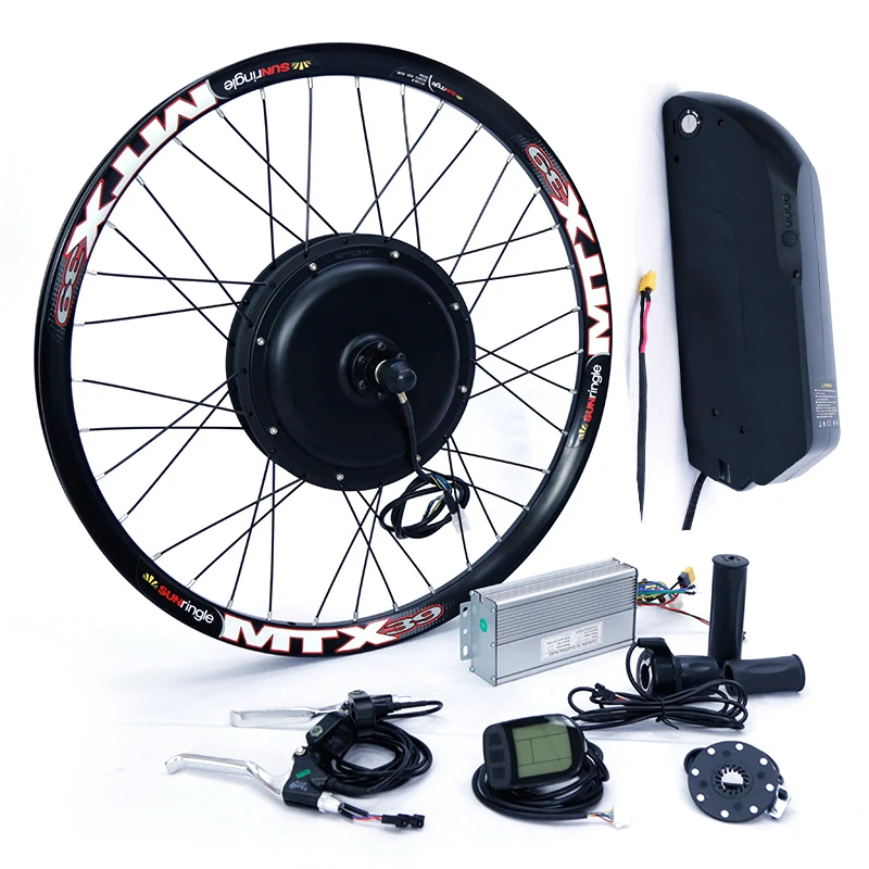 Flash Deal electric bicycle kit Cassette type 8s or 9s 52v 2000W electric bike conversion kit with 52V 13AH TS lithium battery 0