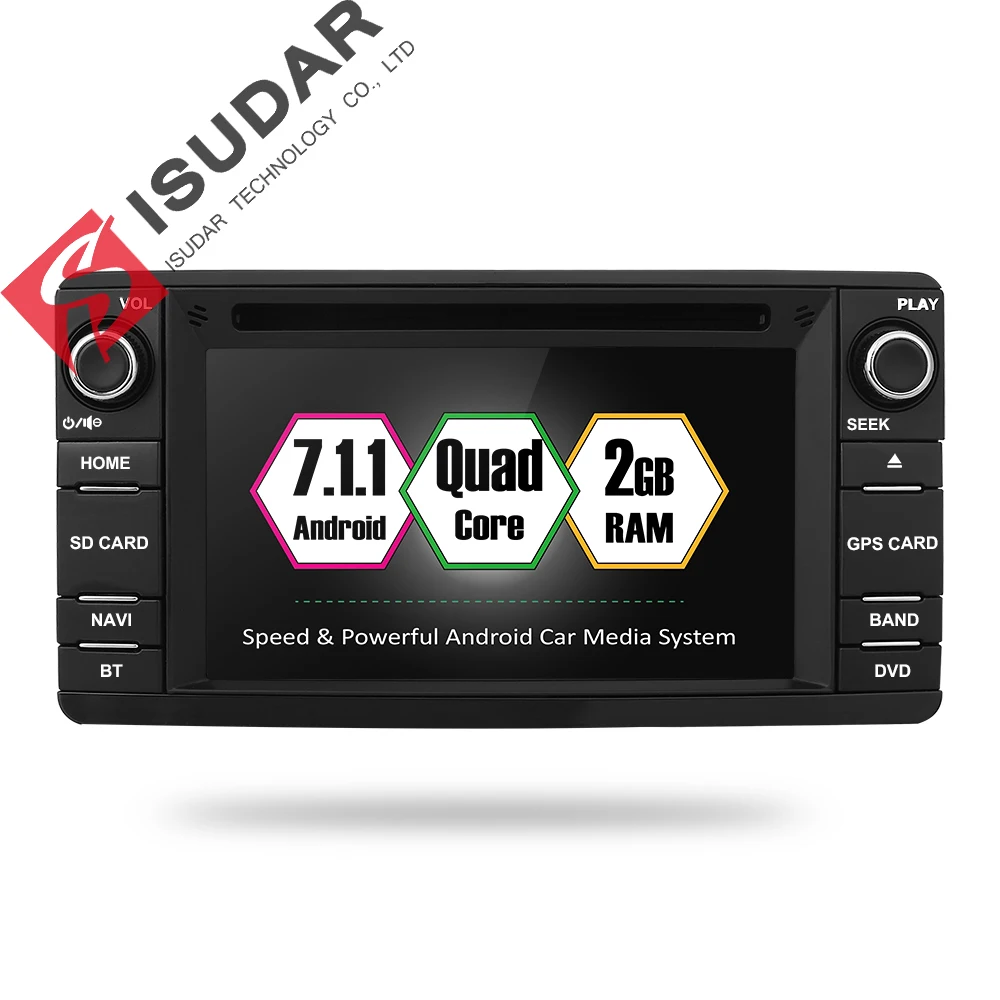 

Isudar Car Multimedia player 2 din Auto DVD android 7.1.1 6.2 Inch For Mitsubishi/Outlander/Lancer/Asx 4 Cores 2GB RAM Radio GPS
