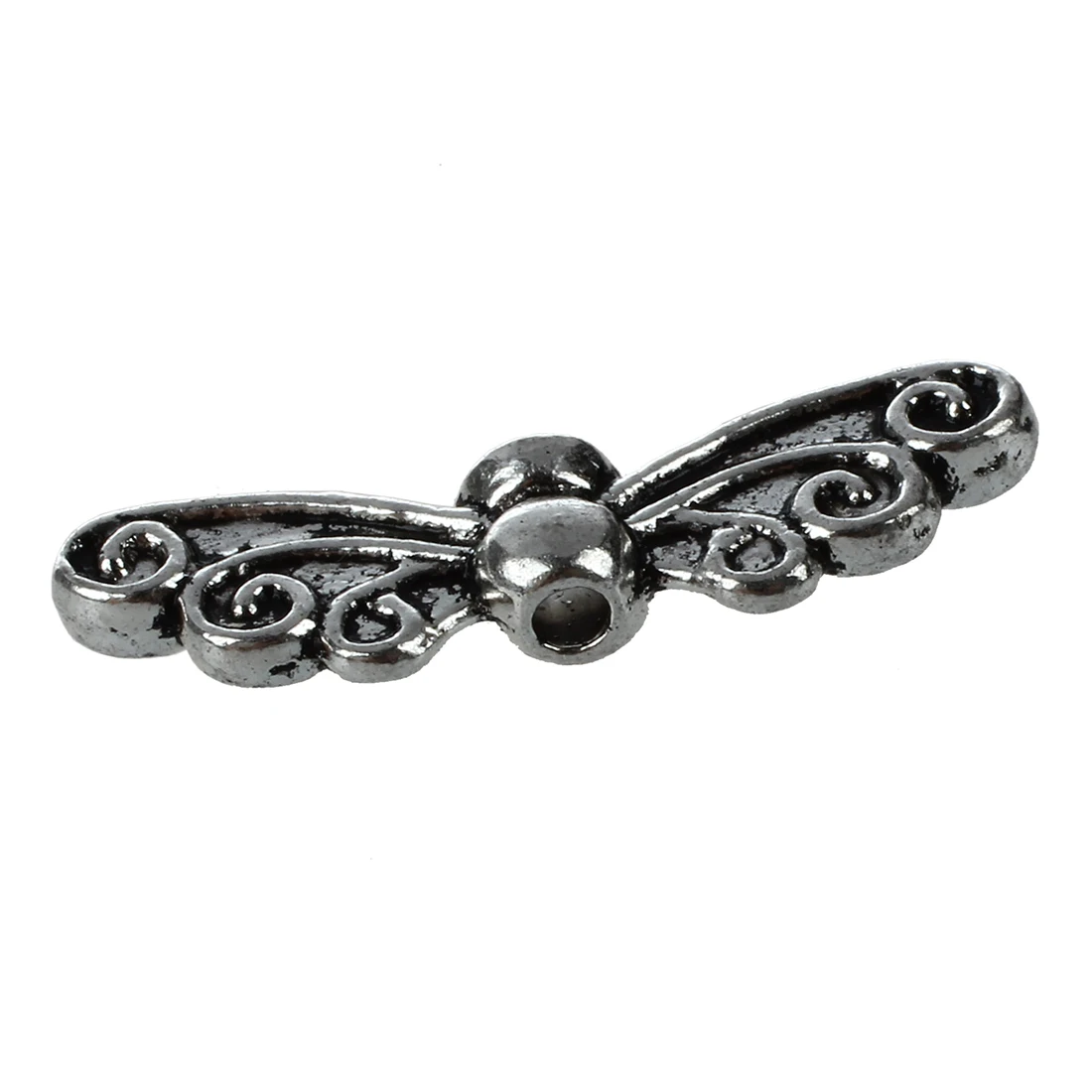30 pcs Spacer Butterfly Tibet Silver Beads Charms 22 x 6 mm | Украшения и аксессуары
