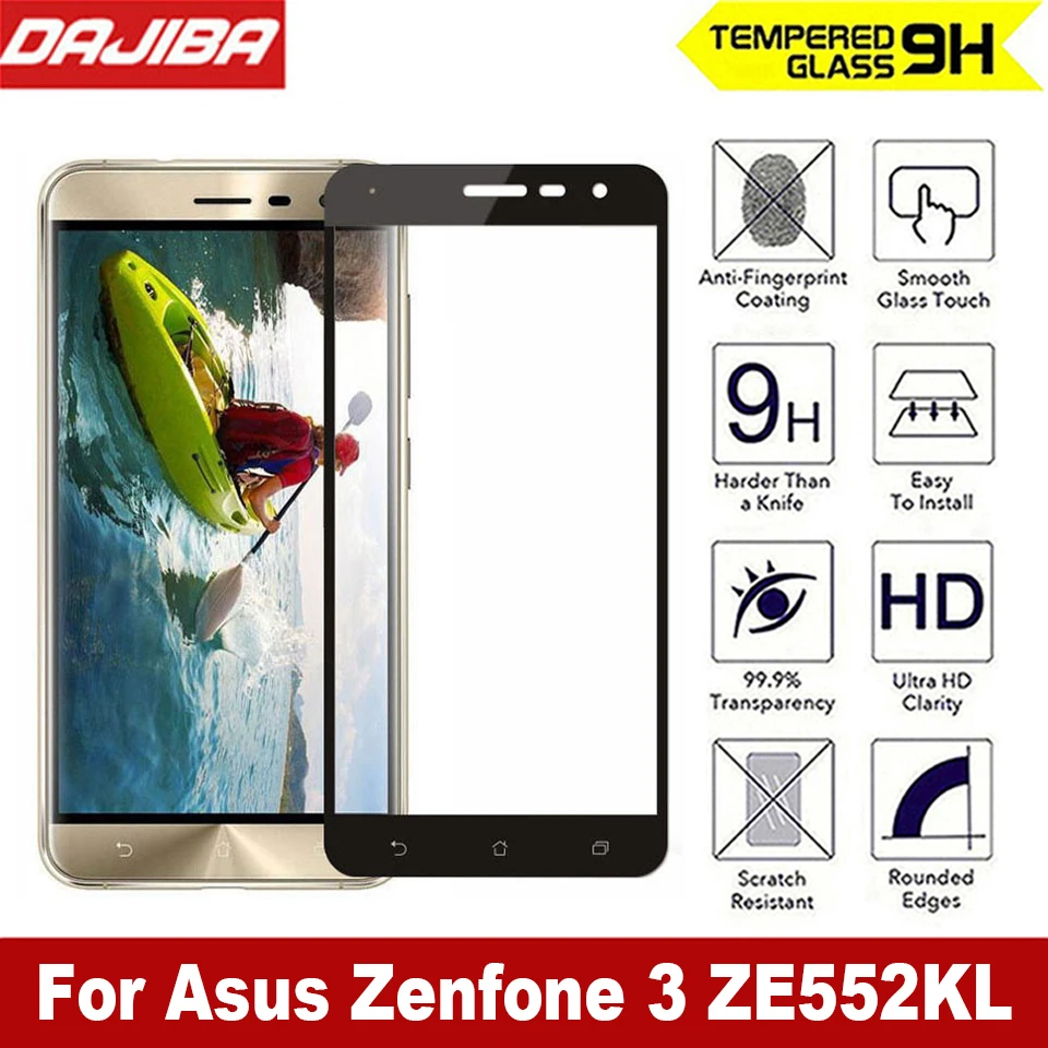 9H полное покрытие закаленное стекло для Asus Zenfone 3 ZE552KL Взрывозащищенная защитная