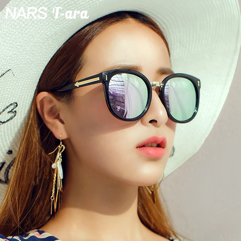 2018 new sunglasses, female tide polarizer sunglasses, Korean stars