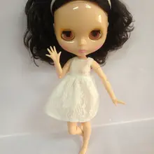 Коричневый волосами прозрачной кожей совместных тела обнаженной куклы, завод куклы, подходит для DIY Изменить BJD игрушка для Обувь для девочек