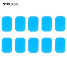 5 комплектов/10 штук гелевые наклейки для EMS тренажер Высокая адгезия нераздражающая Гидрогелевая Подушка Замена для тренажер брюшной мышцы