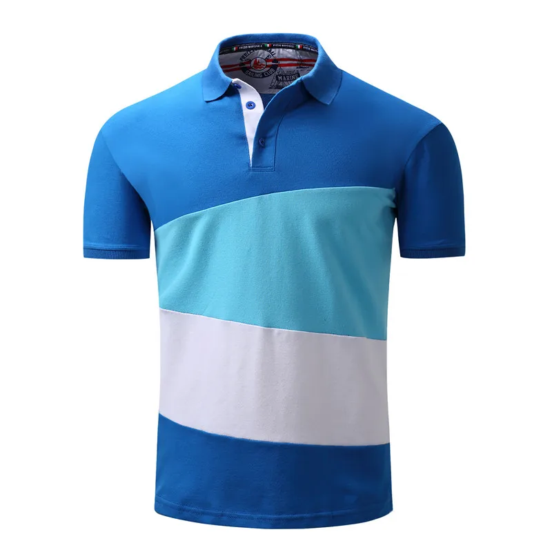 Mens Turn Down Collar Fashion Polos Shirt Short Sleeve Summer Dress