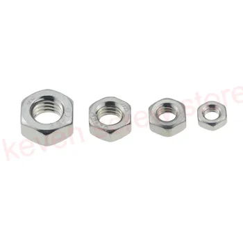 

5-100pcs/lot Metric thread DIN934 M1.6 M2 M2.5 M3 M4 M5 M6 M8 M10 M12 M14 M16 304 Stainless Steel Hex Nuts