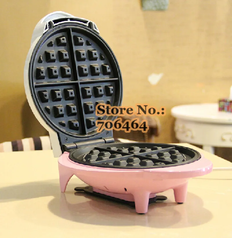 Wholesale New PINK& WHITE high quality waffle maker electric kitchen home appliance Waffle