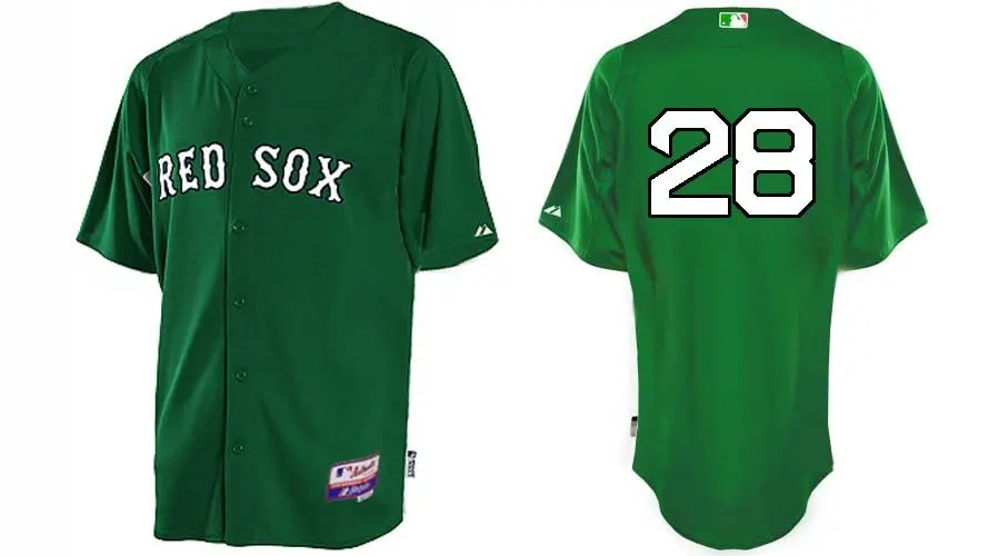 green red sox jersey