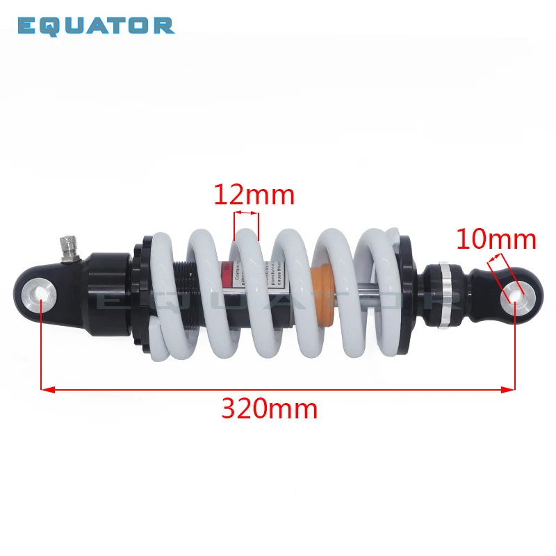 High performance 320mm 1000LBS adjustable damping rear shocks absorber