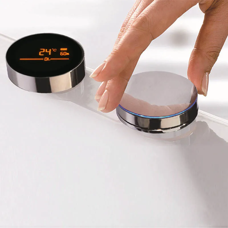  Smart Auto-Thermostat Shower System Mixer Valve LCD Display Shower Panel Wall Concealed Rotation Ro - 32988917035