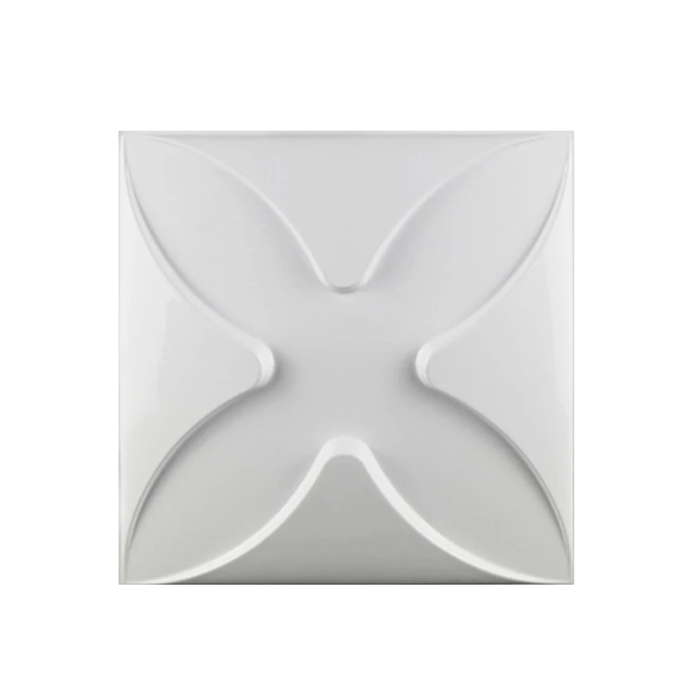 White 2 Yazi пластиковые формочки 3D декоративные стеновые панели обои фрески для гостиной размер 300*300*1,5 мм - Цвет: White 2