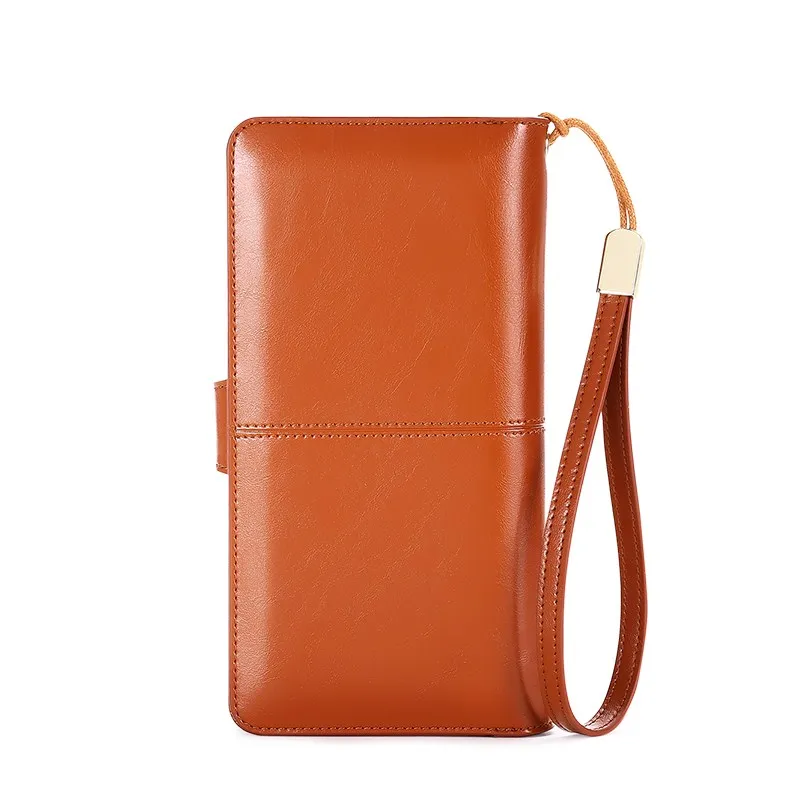 

Vintage Designer Genuine Carteiras Women Wallet Long Hasp Zipper Credit Cards Purse Wallets Famous Female Coin Pocket Purse