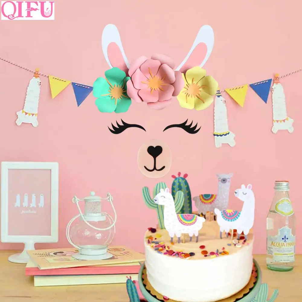 QIFU Alpaca фон для украшения стен вечерние из ламы дня рождения детские игрушки