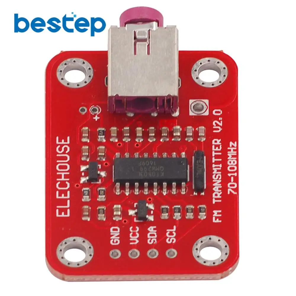 FM передатчик Модуль V2.0 цифровой радио модуль для Arduino микрофон