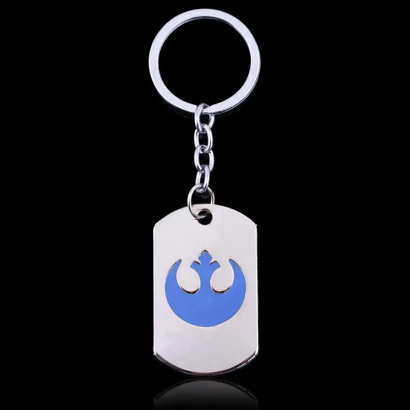 

Star Wars The Rebel Alliance Model KeyChain Shield Shape Silver Key Ring Chain for Fans llaveros