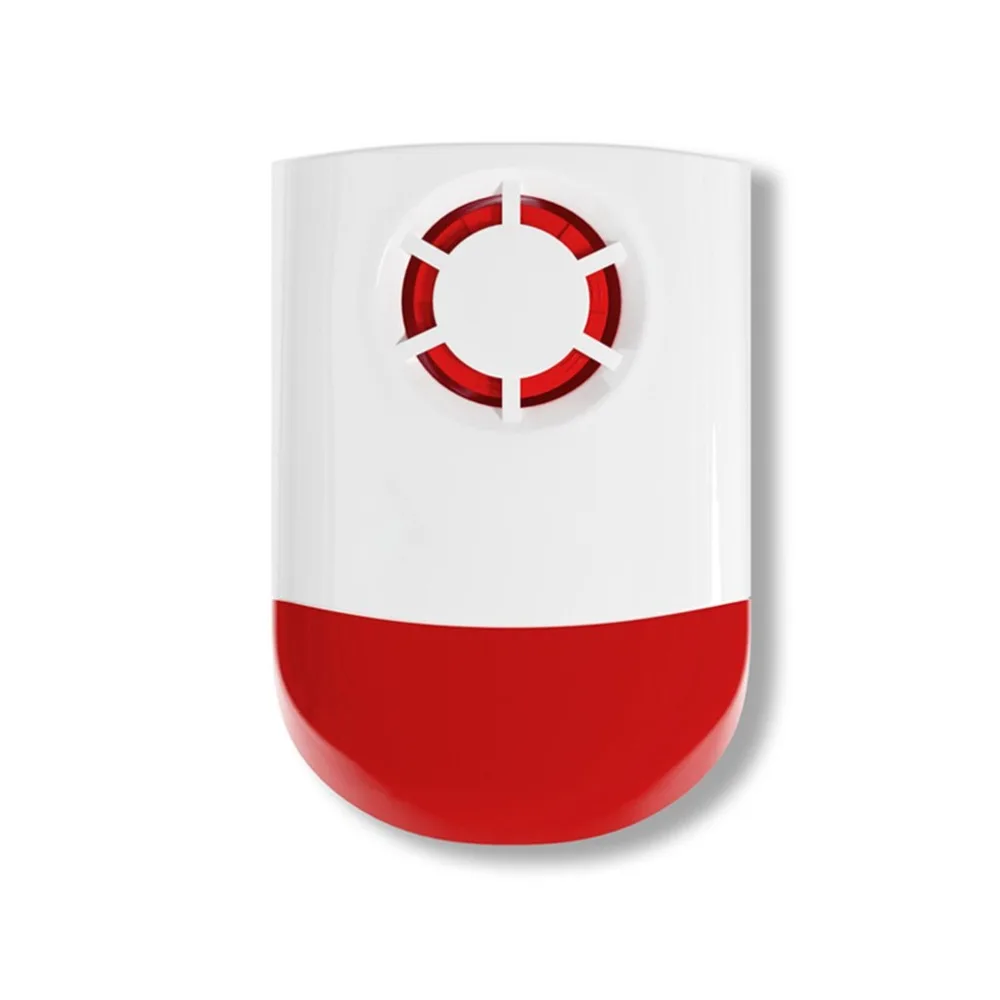 

Wireless Flash Strobe Outdoor Sound Siren Red Light 433/315MHz Alarm Siren for Home Security Protect Alarm System