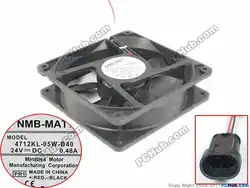 NMB-MAT 4712KL-05W-B40 PR1 Сервер площадь Вентилятор dc 24 В 0.48A 120x120x32 мм 2-провода