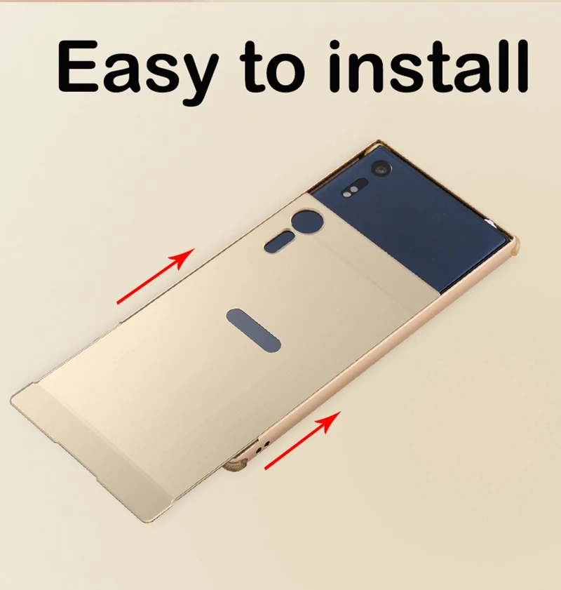 Металлический бампер Роскошные задняя крышка для Sony Xperia XZS двойной g8232 F5321 случае