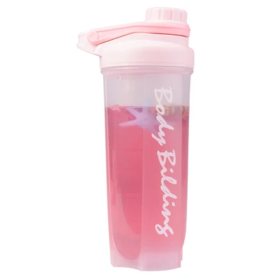 Sports Shaker Bottle Gym Fitness Bicycle Camping Cycling Water Bottles Protein Mixer Drink Powder Milk - Цвет: 700ML