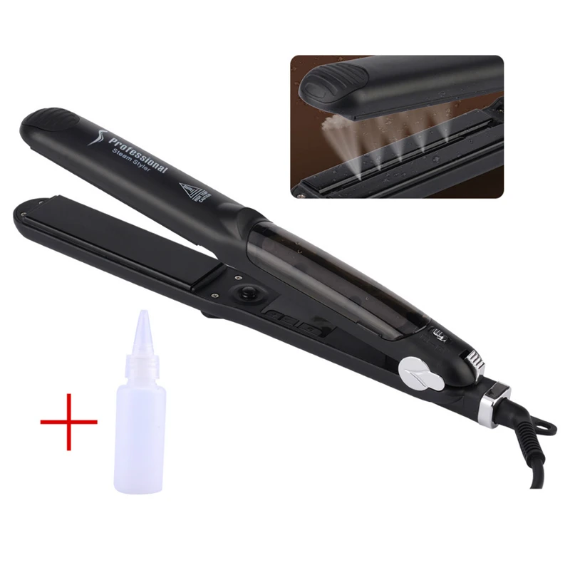 

110-240V Professional Steam Hair Straightener Fast Flat Iron 6 Speed Temperature Adjustment Steampod Hair Straightening Brush