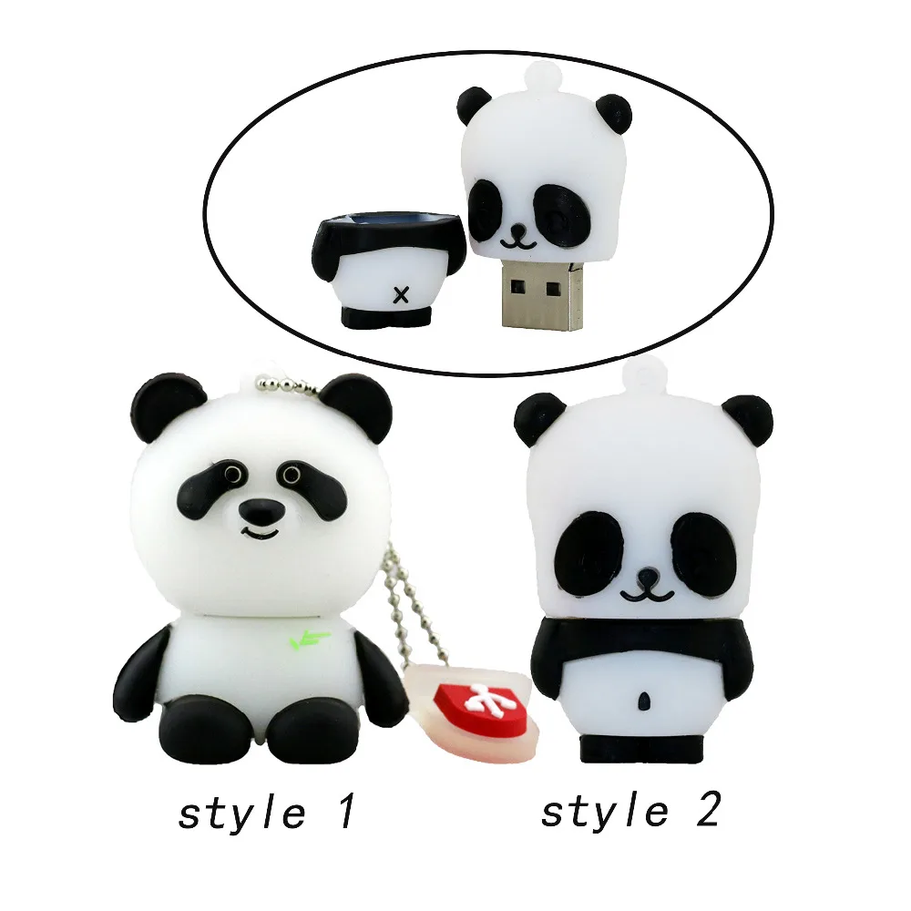 

Cartoon Animal Panda Usb Flash Drive Pen Drive 4GB 8GB 16GB 32GB 64GB Pendrives U Disk Flash Card Memory Stick Storage Cute Gift
