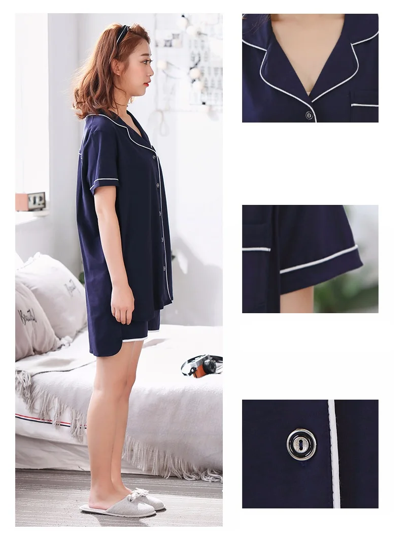 plus size modal cotton summer home clothing women (1)