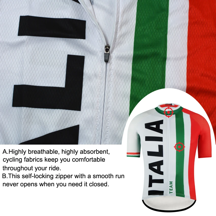 KiiXel جولة دي إيطاليا فريق الدراجات مجموعة MTB دراجة ارتداء مايوه روبا Ciclismo الدراجة موحدة الدراجات جيرسي ضبط الدراجات الملابس