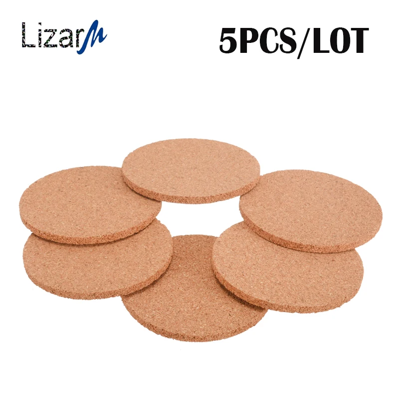 5 قطعة/الوحدة الفلين الوقايات قاعدة الأكواب الجدول الشراب حصيرة جولة حامل خشبي حار مجموعة القهوة الشاي القدح تحديد الموقع المطبخ الحرارة مقا...