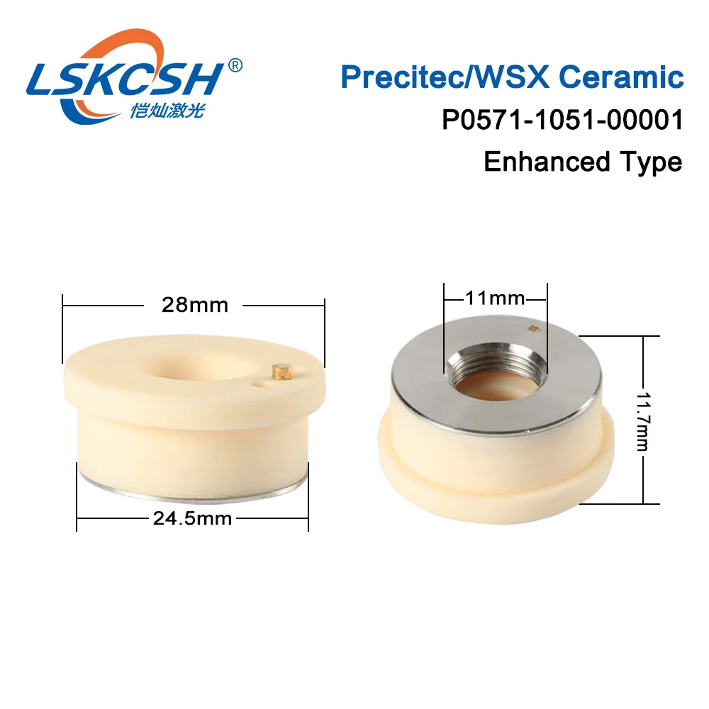 LSKCSH precitec керамический P0571-1051-00001 держатель лазерной насадки KT B2ins CON керамическая часть 28/24. 5 мм увеличенный тип длительный срок службы