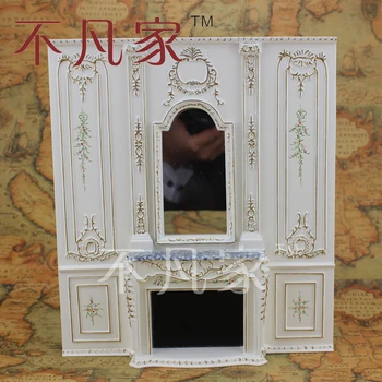 

1/12 scale fine dollhouse miniature furniture Hand painted overall fireplace