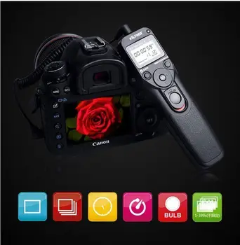 

VILTROX Time Lapse Intervalometer Timer Remote Control Shutter with Cable for Canon 5D 6D 5DII 5DIII IV 7D 7DII 40D 50D Canon