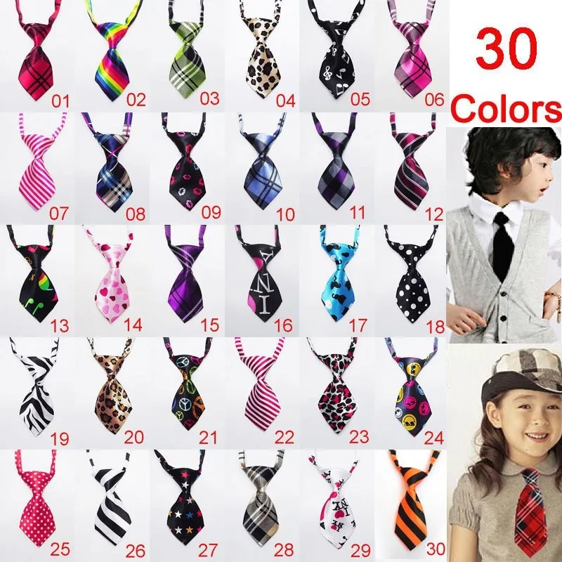 30 Style Fashion Children Kids Ties Necktie Butterfly Bow Tie Short Tie