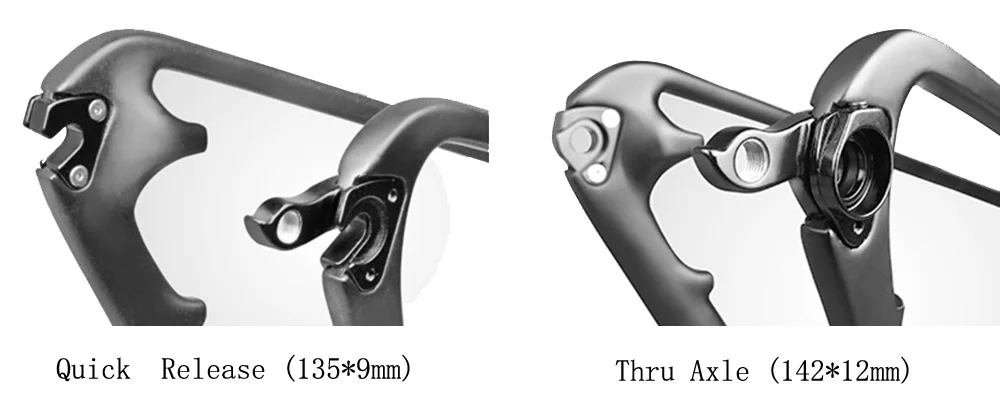 Cheap Chinese factory price MTB frame, 27.5er carbon MTB frame,142*12mm thru axle or 135mm Quick release 10