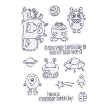 CCINEE 1PCS Cartoon Clear Stamp DIY Silicone Seals Scrapbooking/Card Making/Photo Album Decoration Supplies
