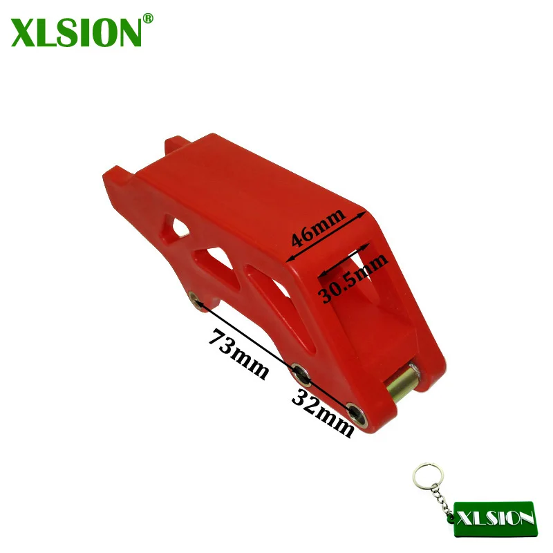 Xlsion красный направляющая цепи охранник слайдер для Honda 2007- CRF250X 2008- CRF450X