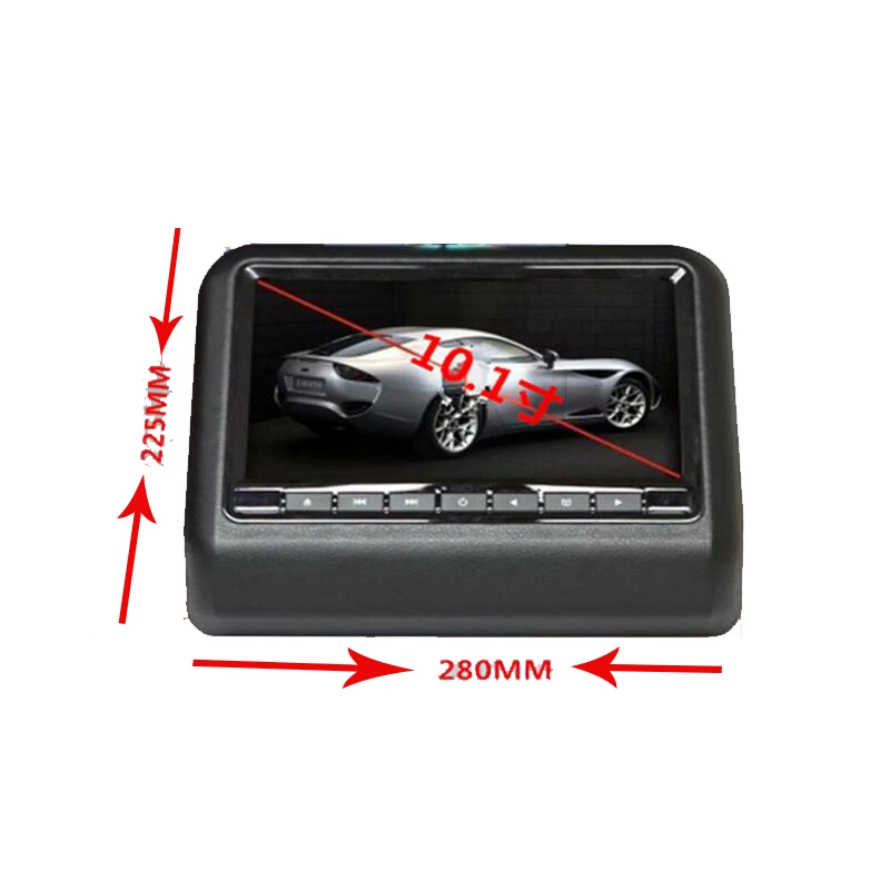 QUIDUX 2 шт. 10 1 дюймов HD LED Автомобильный подголовник монитор dvd плеер встроенный