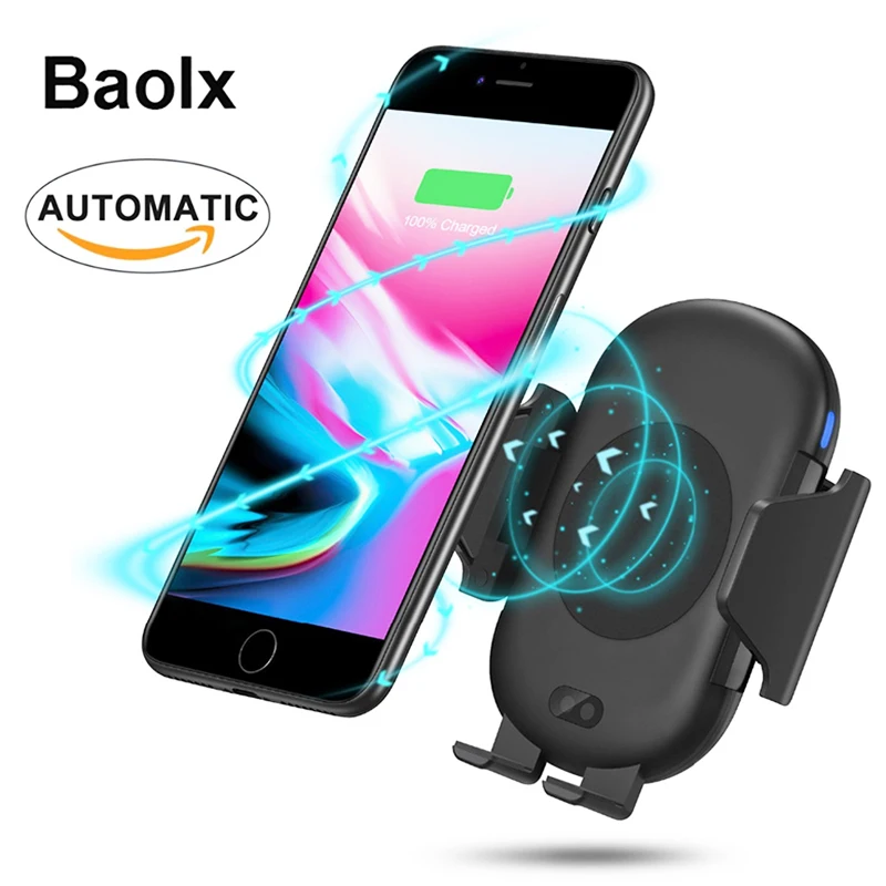 Qi Air Vent Mount Voiture pour iPhone11 X // 8//8 Plus Chargeur sans Fil Auto Voiture Chargeur Auto sans Fil /à Induction Samsung Galaxy S8 // S8 Plus// S7 Edge// S6 Edge//Note 5 Qi 5w pour Airpords 2