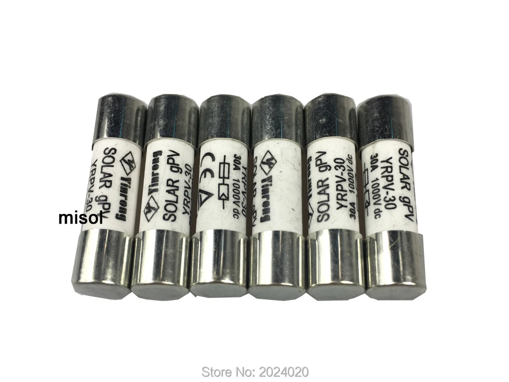 

10 unit of PV solar fuse 30a 1000VDC fusible 10x38 gPV