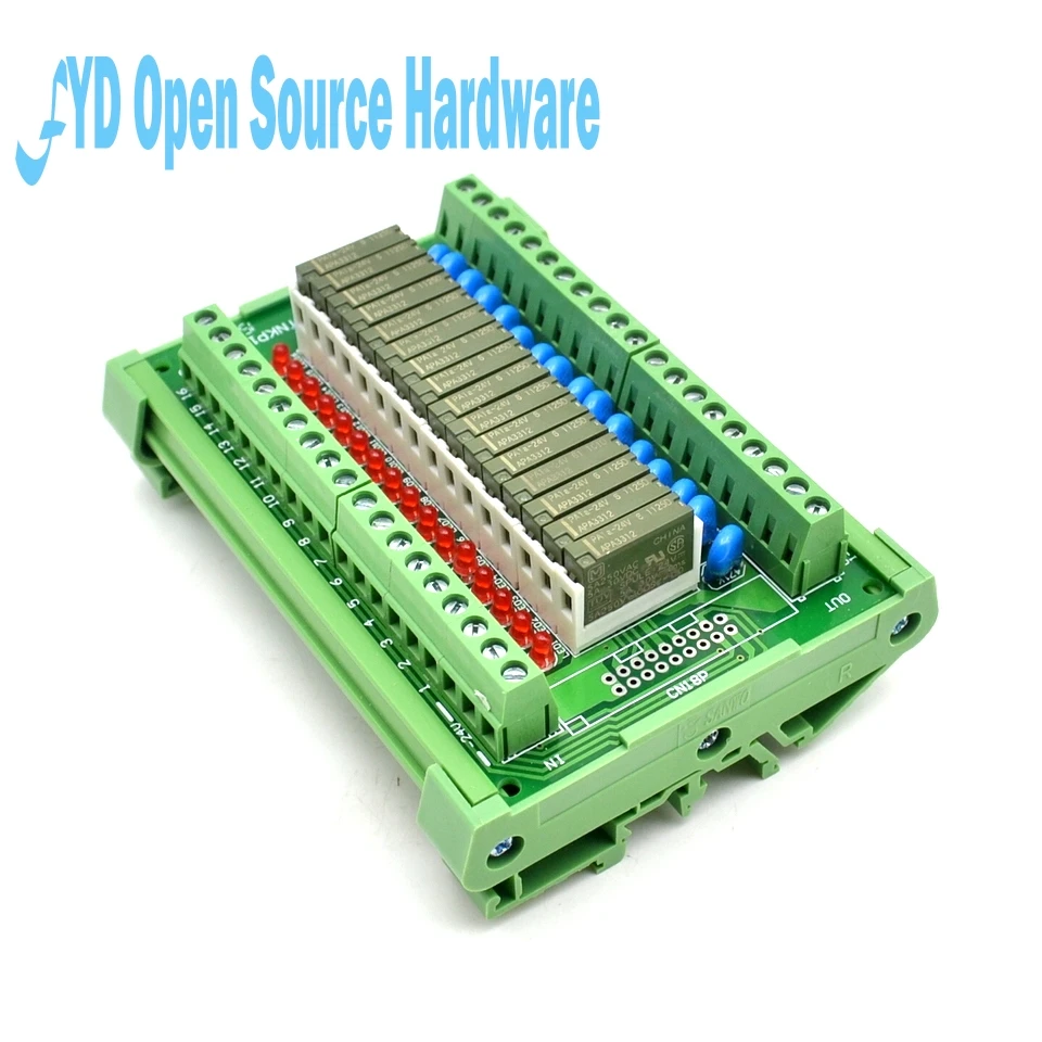 16 каналов РЕЛЕ комбинации релейный модуль ПЛК усилитель доска TNKP1A-1624 5v или 12v или 24v