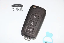 1pcs Fob Replacement Case 3 Buttons Modified Flip Floding Remote Key Shell Blank Key Cover Fit For Hyundai Sonata NF