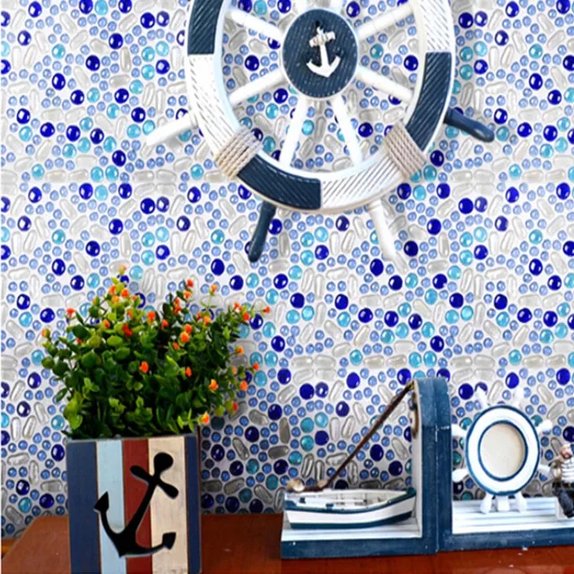 Online shop blauw mozaïek kristallen glazen kralen mozaïektegels ...