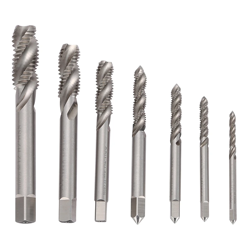 Spiral Fluted Machine Screw Tap M3/M4/M5/M6/M8/M10/M12 HSS Spiral