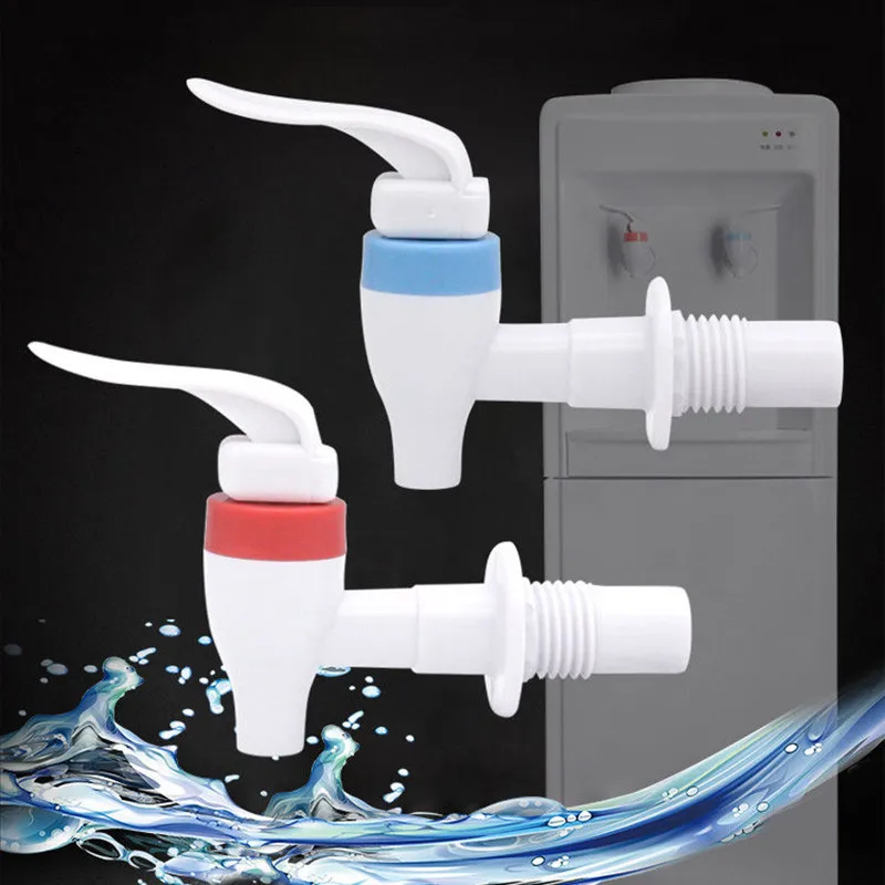 

Plastic water dispenser faucet faucet press hot and cold faucet inside and outside tooth water dispenser accessories