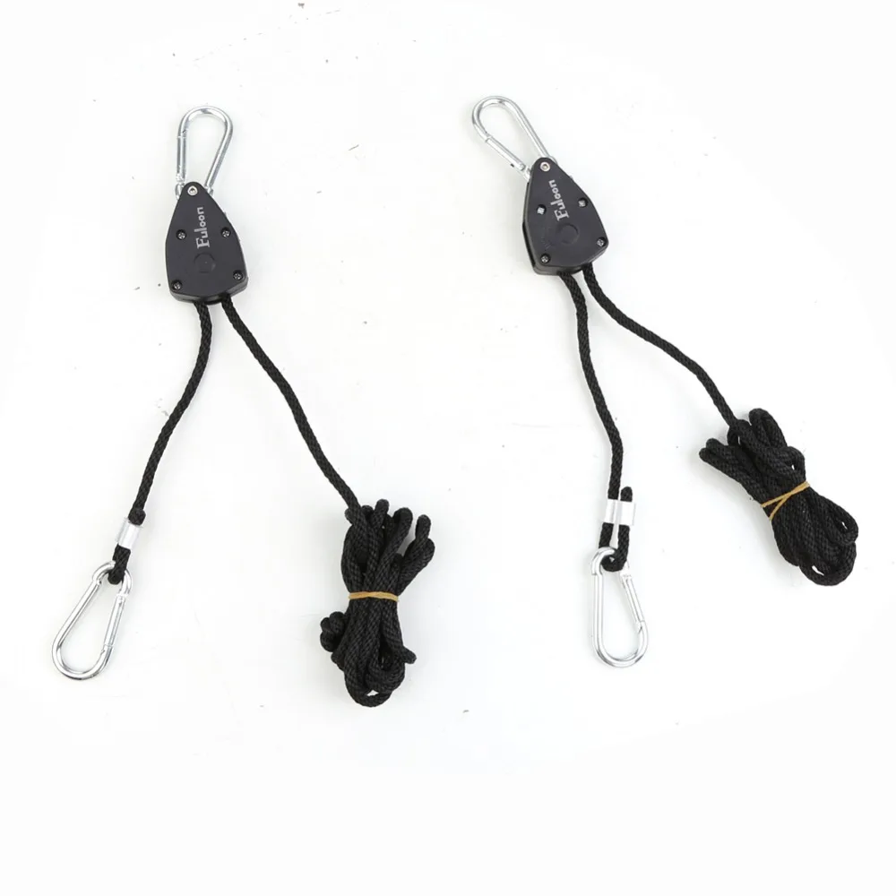 Pair of Adjustable LED Grow Light Rope Hanger Heavy Duty Lighting