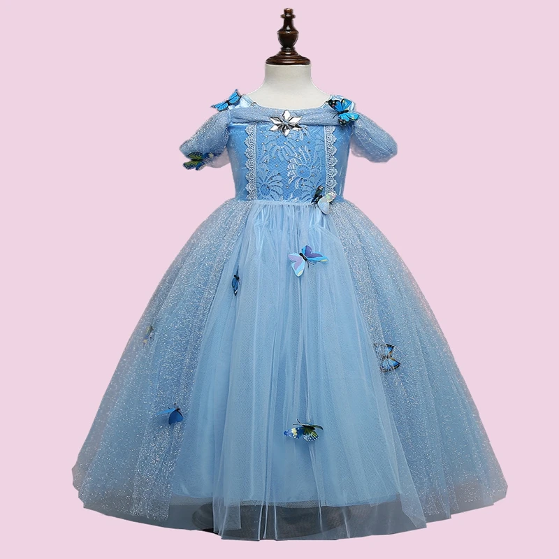 

NEAT XYW NEAT 2017 New Princess Dresses Girl Dresses Girl Dresses Butterfly Threads Princess Dresses LZ00121