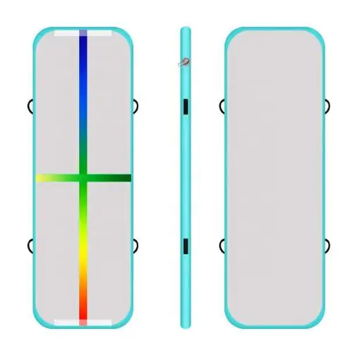 Гимнастика воздушный трек воздушный блок и воздушная доска надувная барабанная дорожка помощь для гимнастических тренировок - Цвет: mintgreen color line