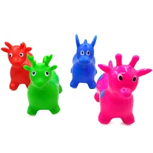 33*13*28cm Small Jumping Horse Inflatable Animal Toys Children Kindergarten Holiday Party Sport Toy Fitness Game