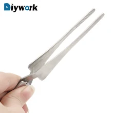 Пинцет DIYWORK обратного действия с поперечным замком из нержавеющей стали, инструменты для обслуживания, Нескользящие пинцеты