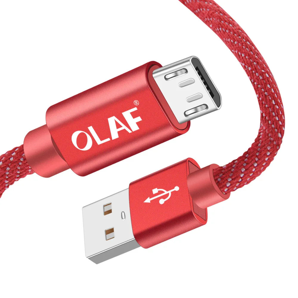 OLAF Micro USB кабель ковбой 2A Быстрый кабель синхронизации данных и зарядки для samsung huawei Xiaomi LG Andriod Microusb Кабели для мобильных телефонов