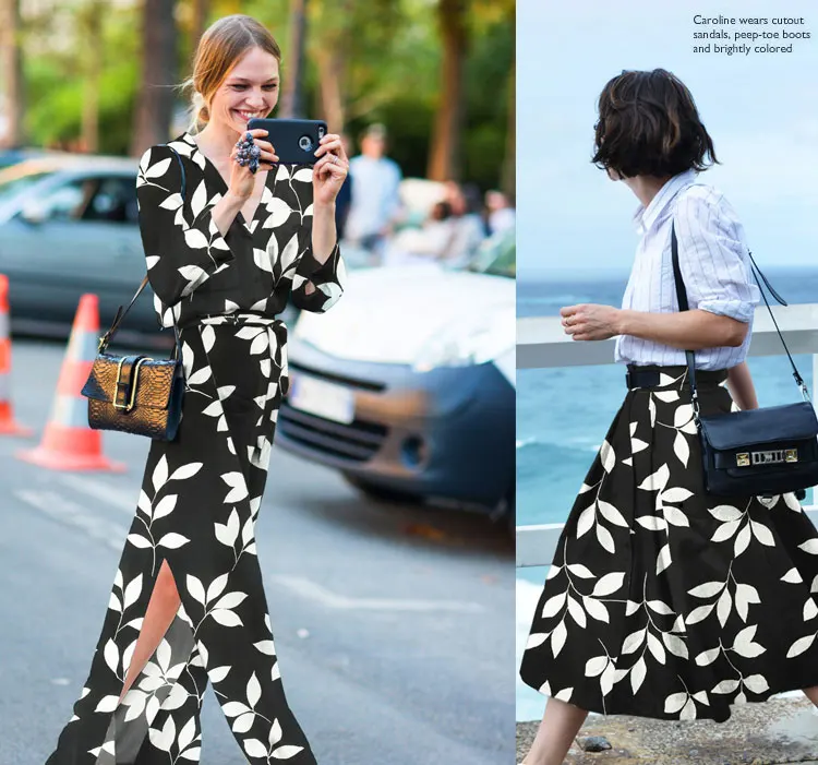 

Fashion silk black cloth background white big leaf printing and dyeing silk fabric full silk dress summer clothing new fabric