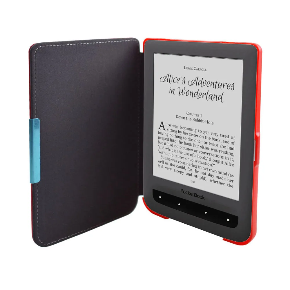 Pocketbook Básico Toque Lux2 Folio Flip Case Capa do Livro para pb 614 615 624 625 626 Ebook Ereader Closured Magnético Bolsa Case - Imagem 3